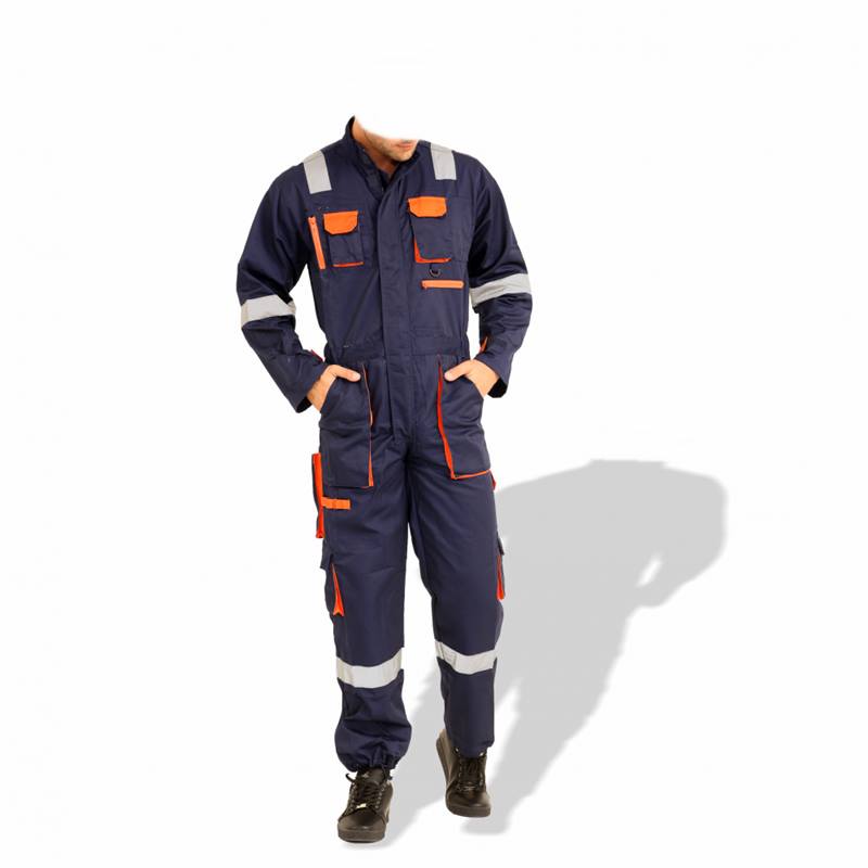 eu coverall european style navy front